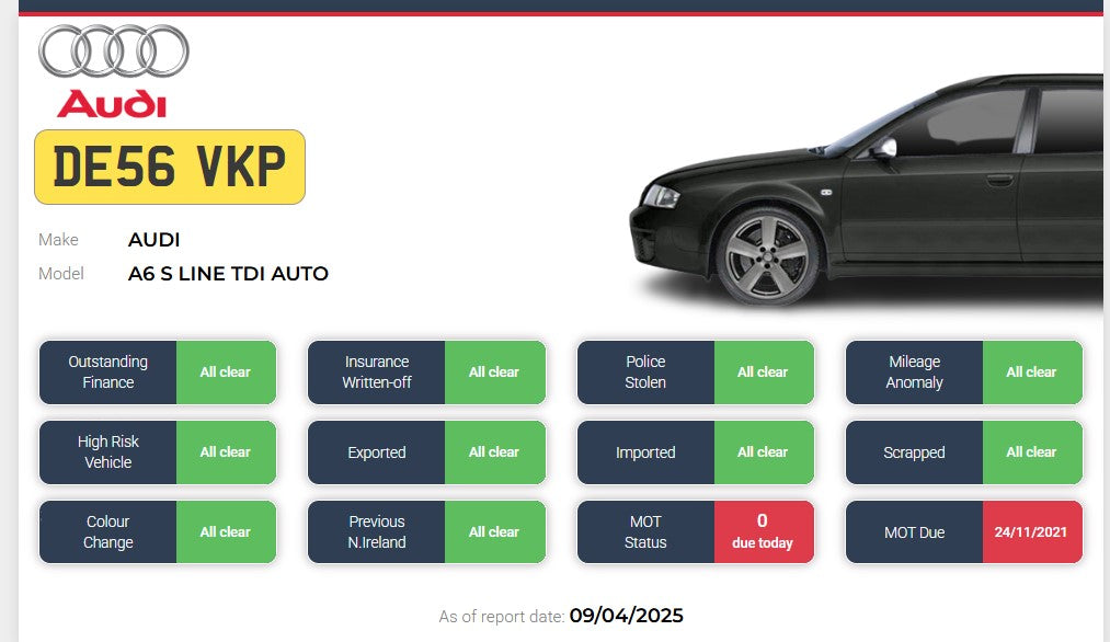 2006 AUDI A6 S LINE TDI AUTO – 2.7 DIESEL – AUTOMATIC (CVT) – ESTATE >>--NO VAT ON HAMMER--<<