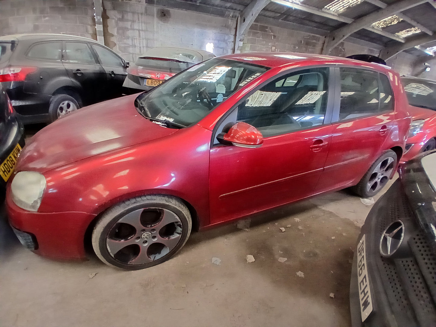 2005 VOLKSWAGEN GOLF GT TDI – 2.0 DIESEL – MANUAL – 5 DOOR HATCHBACK – RED >>--NO VAT ON HAMMER--<<