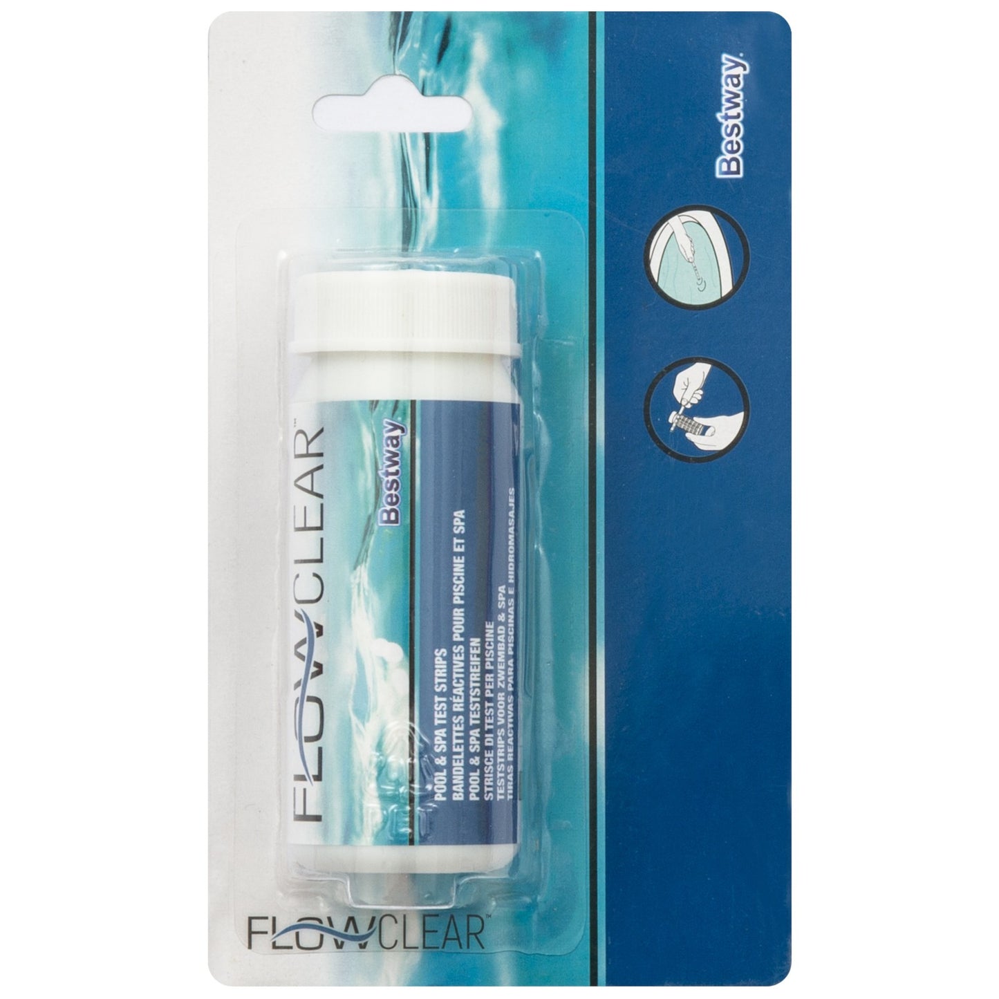 75 X BESTWAY FLOW CLEAR LAYZ SPA POOL QUALITY TEST STRIPS 3 IN 1 - RRP £300