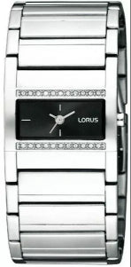 X10 LORUS BY SEIKO RG275GX9 ELEGANT SILVER WATCHES WITH CRYSTAL ACCENTS AND BLACK DIAL - LUXURIOUS