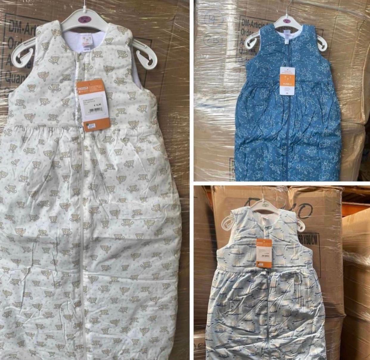 500 X BRAND NEW MIXED BABY SLEEPING BAG BLANKETS CHOSEN AT RANDOM RRP CIRCA £7500 +