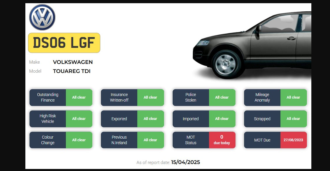 2006 VOLKSWAGEN TOUAREG TDI – 2.5 DIESEL MANUAL SUV >>--NO VAT ON HAMMER--<<