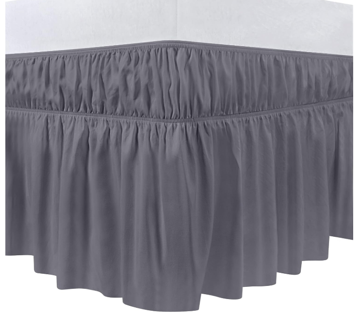 60 X NEW UTOPIA BEDDING GREY KING VALANCE SHEET | RRP £419 | BULK CLEARANCE