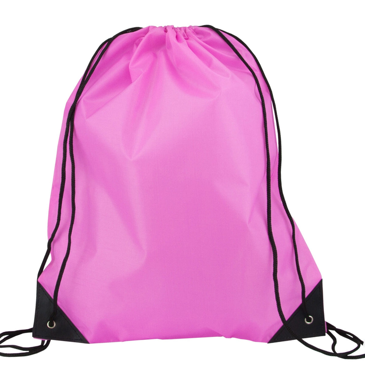 400X PINK POLYESTER 210D DRAWSTRING BAGS