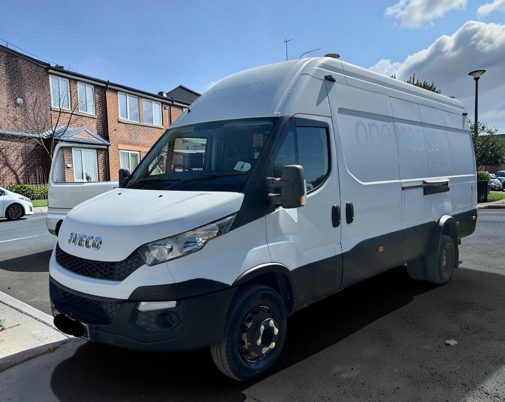 **(ONLY 62K MILEAGE)** 2015 15 REG IVECO DAILY 70C17 EXLWB EXTRA HIGH ROOF MOBILE WORKSHOP