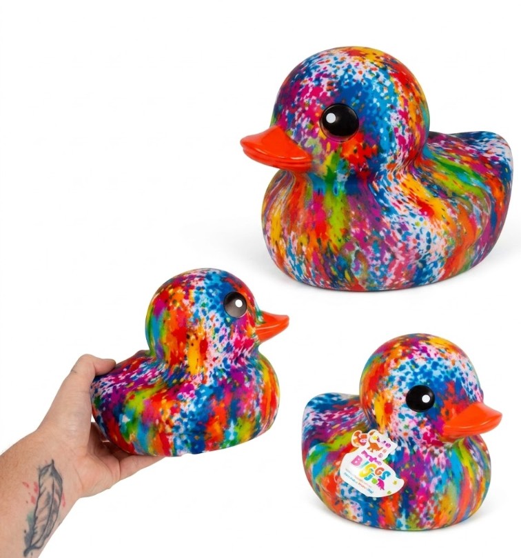 60 X NEW TIE DYE RUBBER DUCK