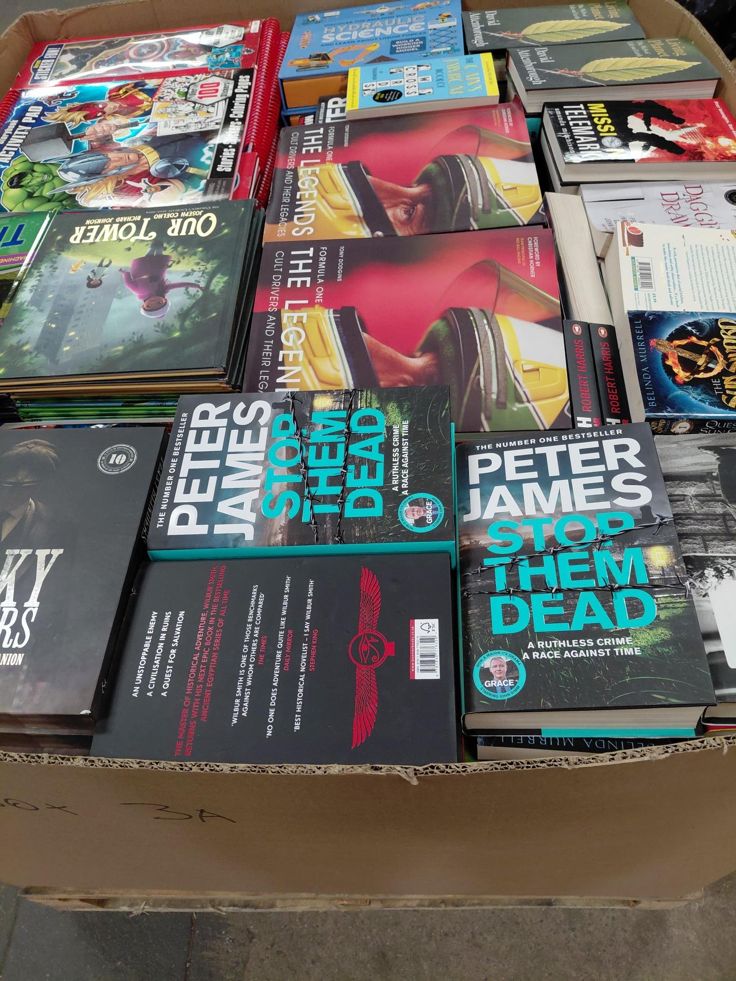 EACH PALLET CONSISTS OF CHILDRENS/NOVELS/COOKERY/EDUCATIONAL AND OTHER TITLES.