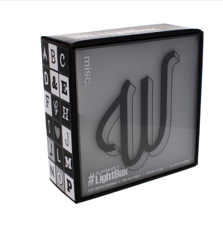 36 X ALPHABET LIGHT UP BOX W