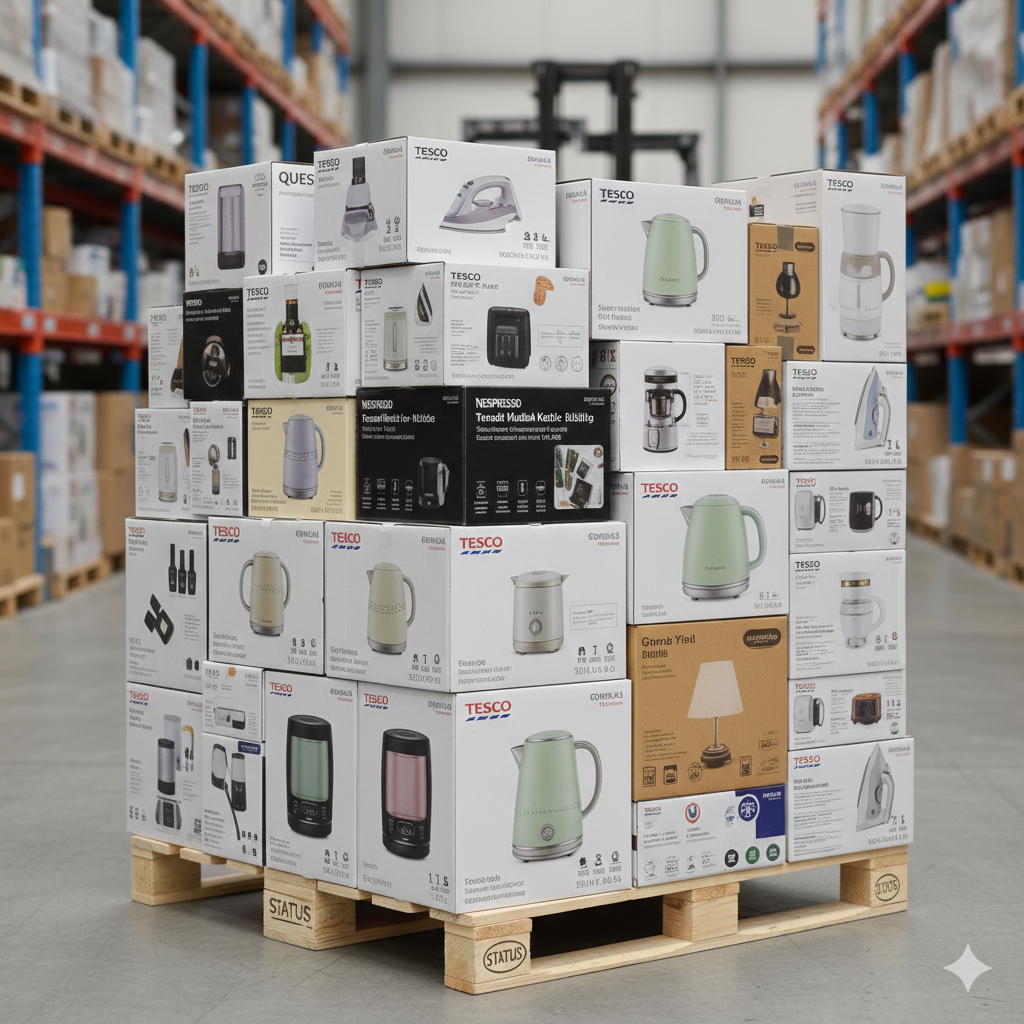 90+ MIXED HOME APPLIANCES & ELECTRICALS – NINJA, TEFAL, TESCO & MORE – RETURNS LOT
