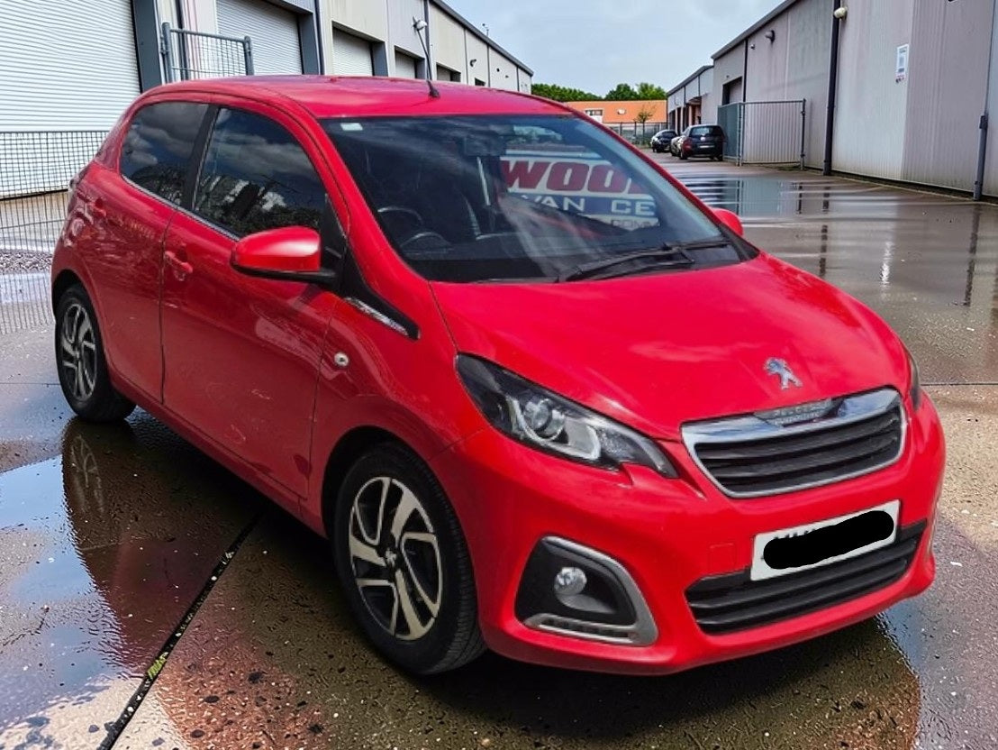 **(ONLY 70K MILEAGE)** 2018 PEUGEOT 108 ALLURE 1.2 PETROL MANUAL HATCHBACK RED