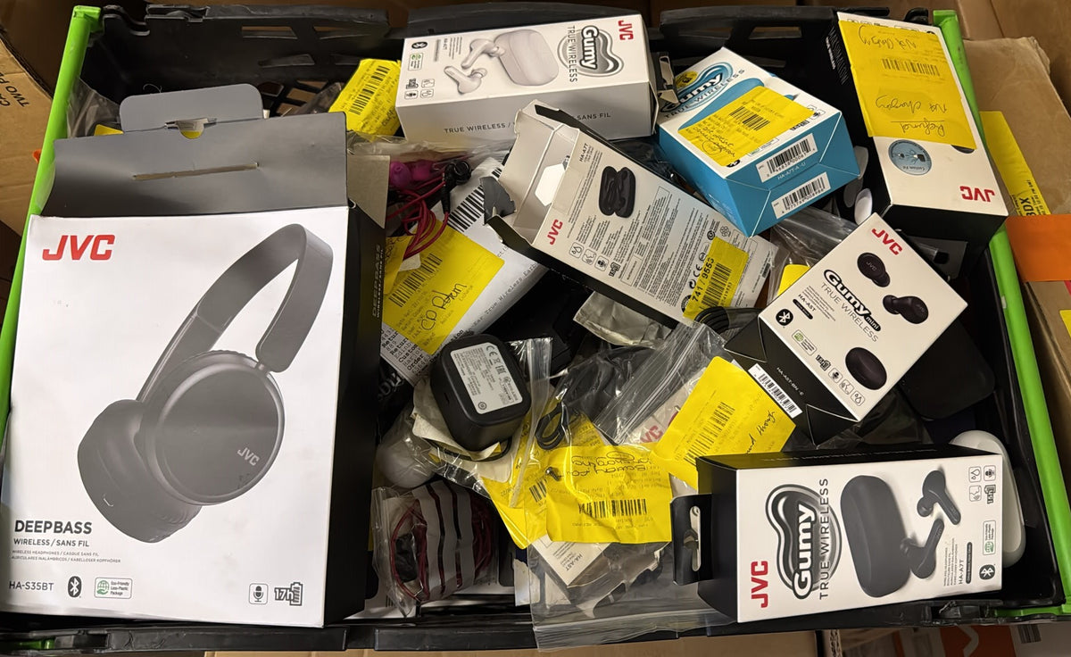 30X ASSORTED JVC EARPHONE & EARBUDS