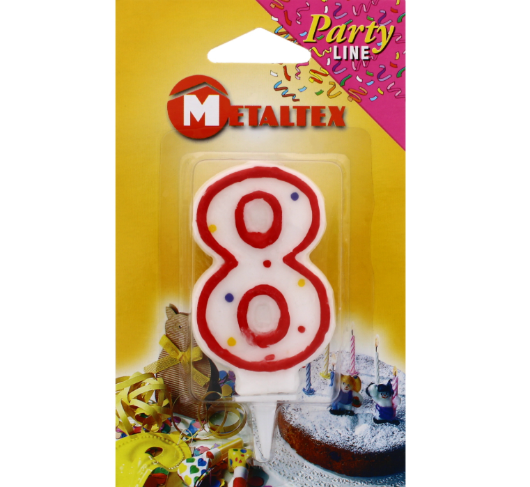 192 X BIRTHDAY CANDLE AGE 8TH