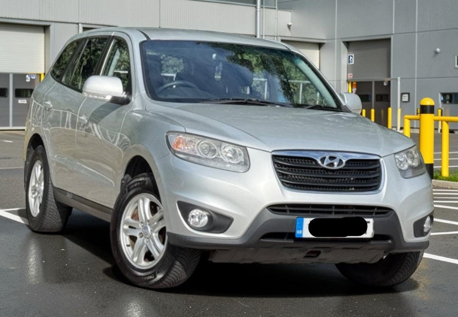 2010 HYUNDAI SANTA FE STYLE CRDI AUTO 2.2 DIESEL SUV SILVER >>--NO VAT ON HAMMER--<<