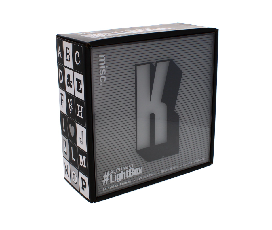 120 X ALPHABET LIGHT UP BOX K