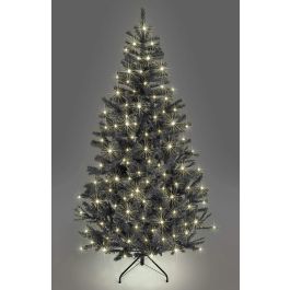 JOB LOT OF 6 SHATCHI PREMIUM PRE LIT CHRISTMAS TREE ALASKAN PINE BLACK 5FT WARM WHITE