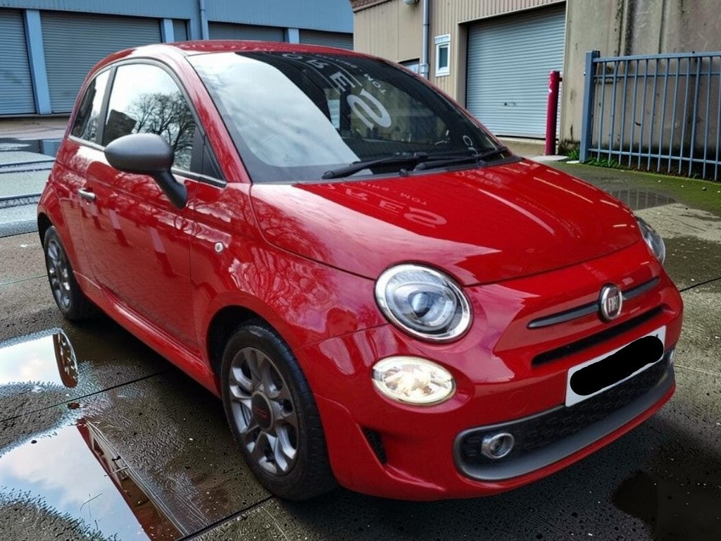 **(ONLY 36K MILEAGE)** 2017 FIAT 500 S 1.2L PETROL MANUAL RED >>--NO VAT ON HAMMER--<<