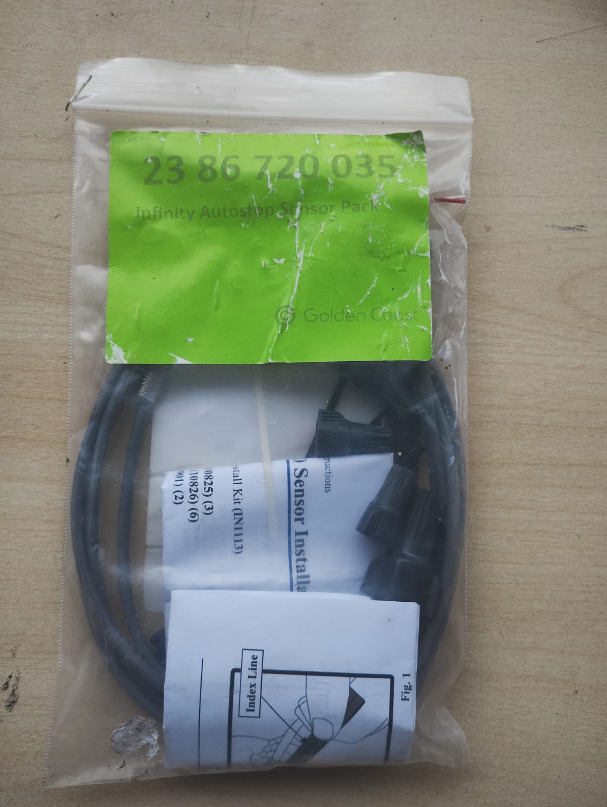 GOLDEN COAST - INFINITY AUTO STOP SENSOR PACK - 23 86 720 035 - NEW