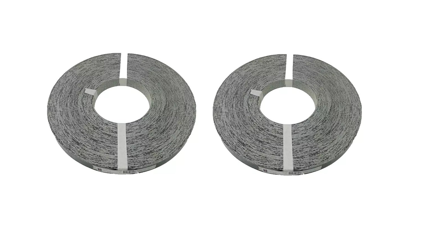 70 X MELAMINE EDGING STRIP ROLLS 30MM X 50M PRE GLUED BLACK GLOSS NEY