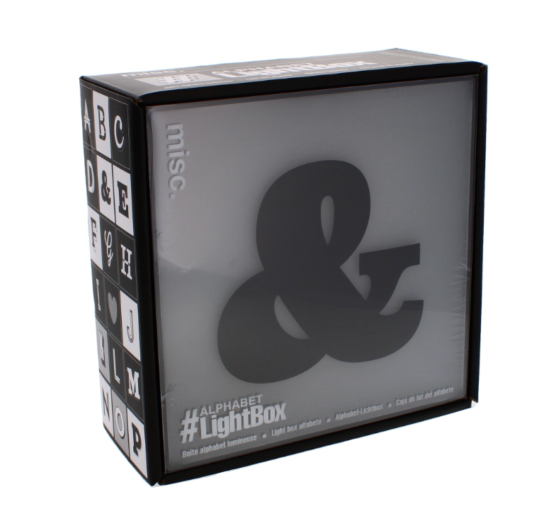 72 X ALPHABET LIGHT UP BOX &