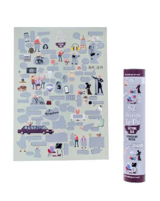 288 X NEW SCRATCH OFF - 52 THINGS TO DO GETTING OLD