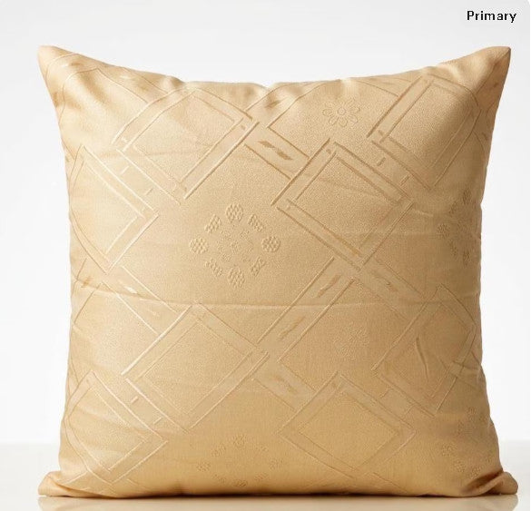 X200 CUSHION COVERS PEACH - MEASURES 16X16" / 40X40 CM -SQUARE FLORAL DESIGN - QUALITY FABRIC