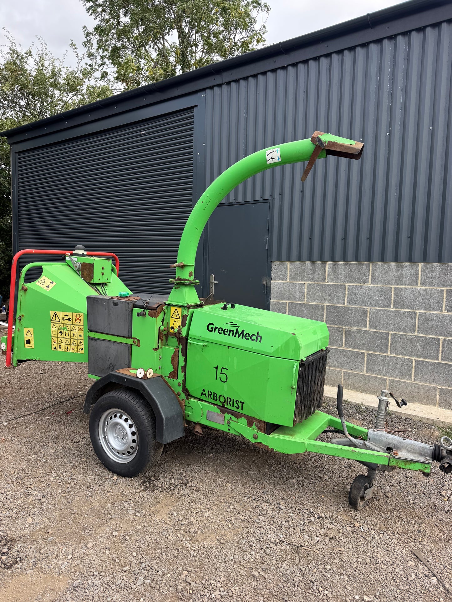 2015 GREENMECH ARBORIST ARB150MT KUBOTA DIESEL WOOD CHIPPER