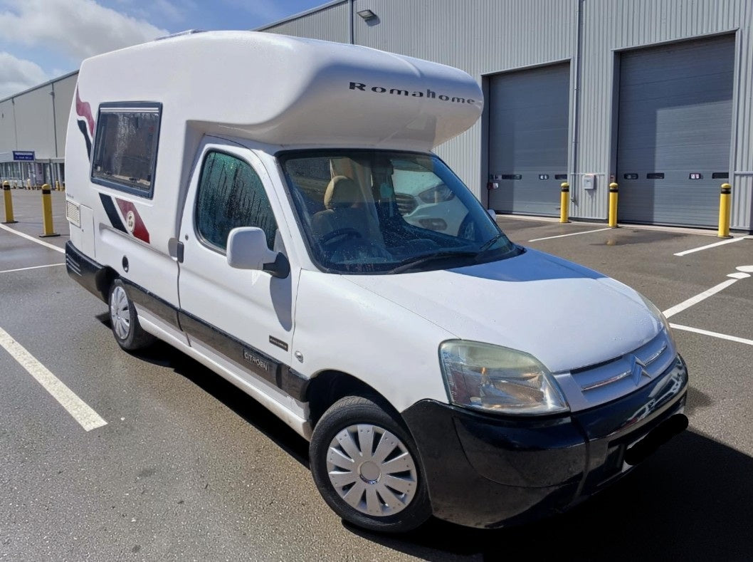 2005 CITROEN BERLINGO 800D LX 1.9L DIESEL MANUAL PLATFORM CAB WHITE >>--NO VAT ON HAMMER--<<