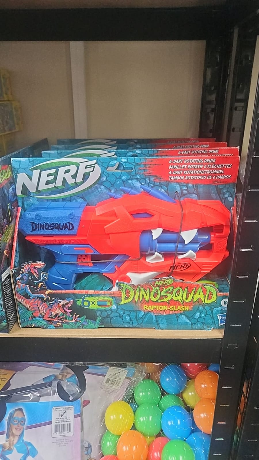 NERF - DINOSQUAD RAPTOR SLASH GUN WITH 6 BULLETS - BRAND NEW IN ORIGINAL PACKAGING - JOBLOT OF 12