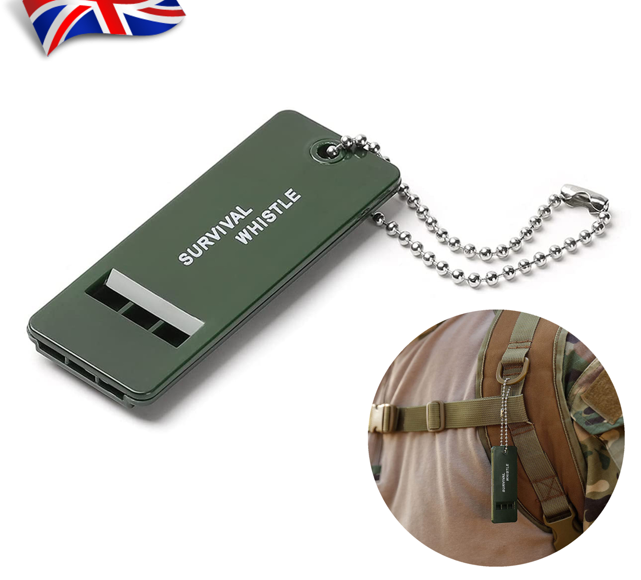 30PCS LOUD SURVIVAL WISTLE PERSONAL SAFETY OUTDOORS ALARM RRP £120