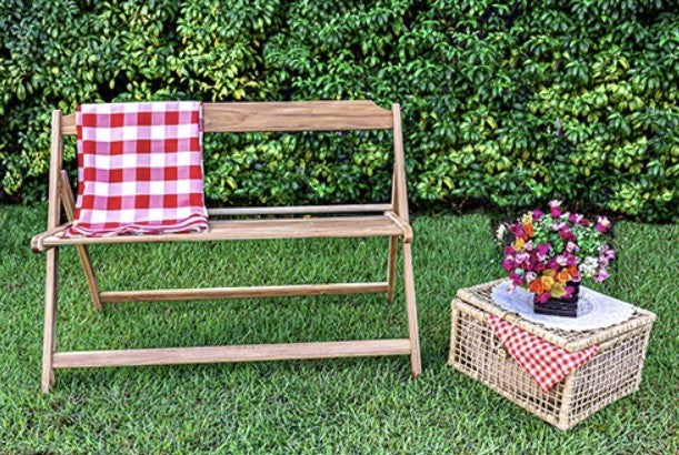 2 X TRAMONTINA FOLDABLE GARDEN BENCH 2-3 SEATER RRP £199.99