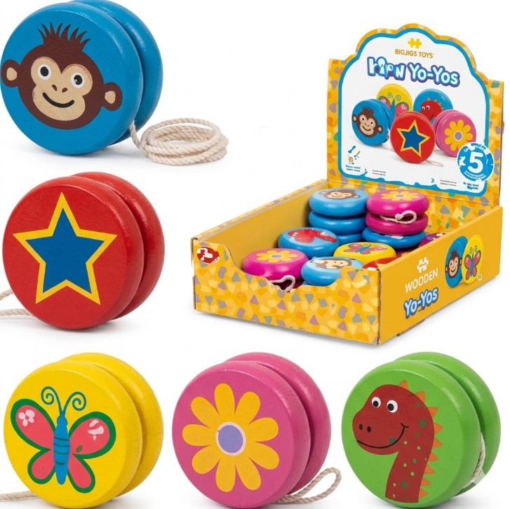 360 X NEW MINI WOODEN YOYO