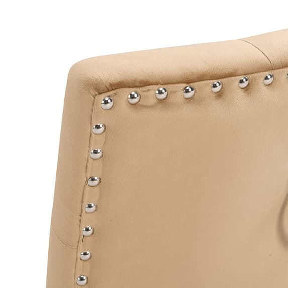 VELVET BUTTON BACK DINING CHAIR - IMPERIAL
