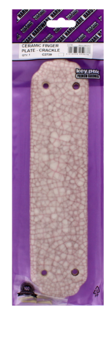 30 X CERAMIC FINGER PLATE CRACKLE