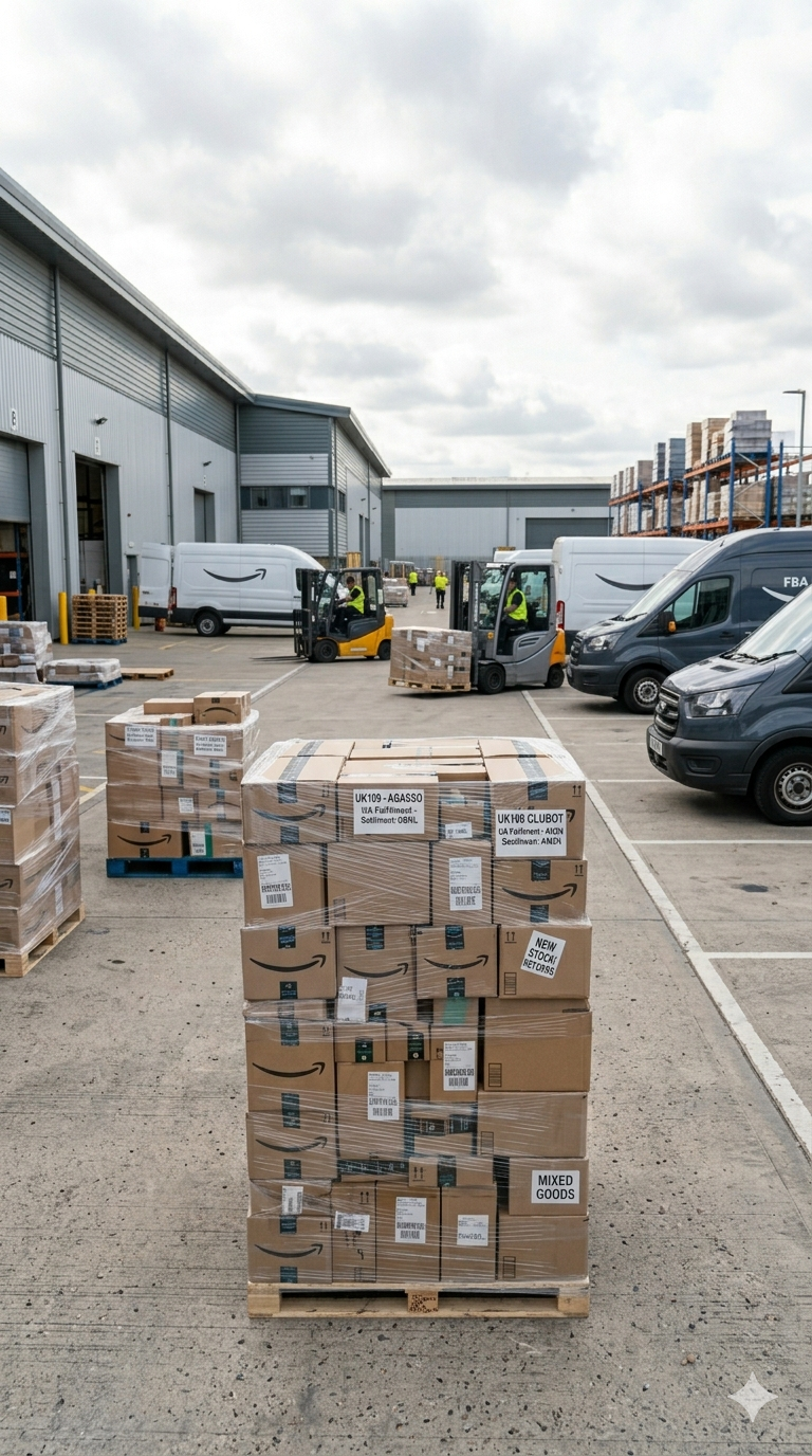 PALLET OF AMAZON MERCHANDISE MAINLY NEW STOCK MIXED WITH CUSTOMER RETURNS CHOSEN AT RANDOM