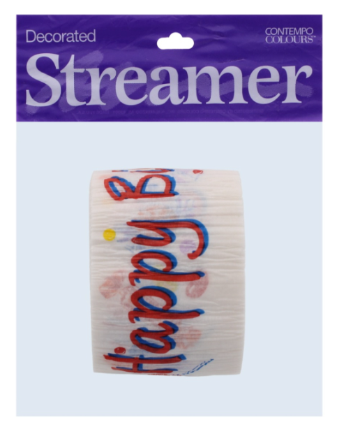 432X DECORATED CREPE STREAMERS B1098LS