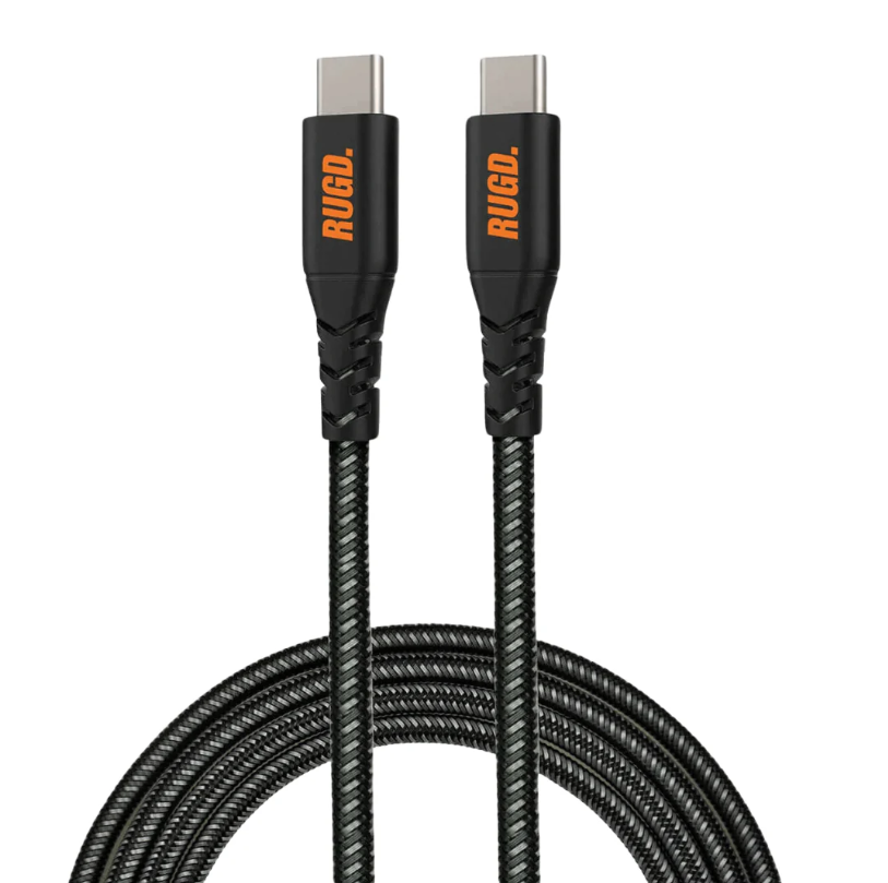 1195 X BRAND NEW RUGD. RHINO POWER CABLE 1 USB-C-MFI, 3A, 60W PD