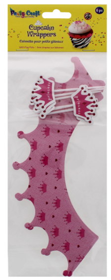 168 X PARTY CRAFT CUPCAKE WRAPPERS PRINCESS