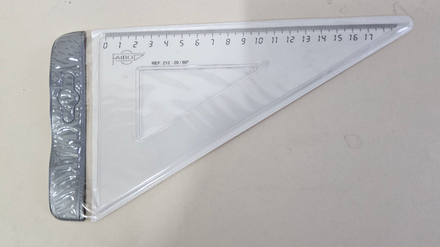 36 PC RULLER TRIANGEL 20CM FAIBO