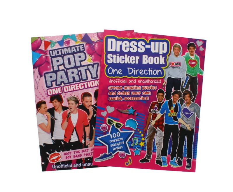 360 X ONE DIRECTION STICKER & POP PARTY BOOK-2 ASSTD