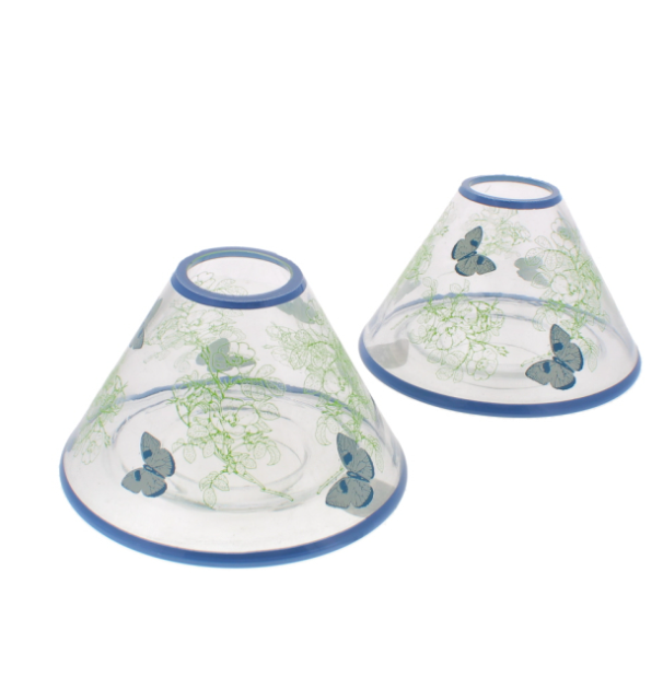 60 X LARGE CANDLE SHADEN GLASS