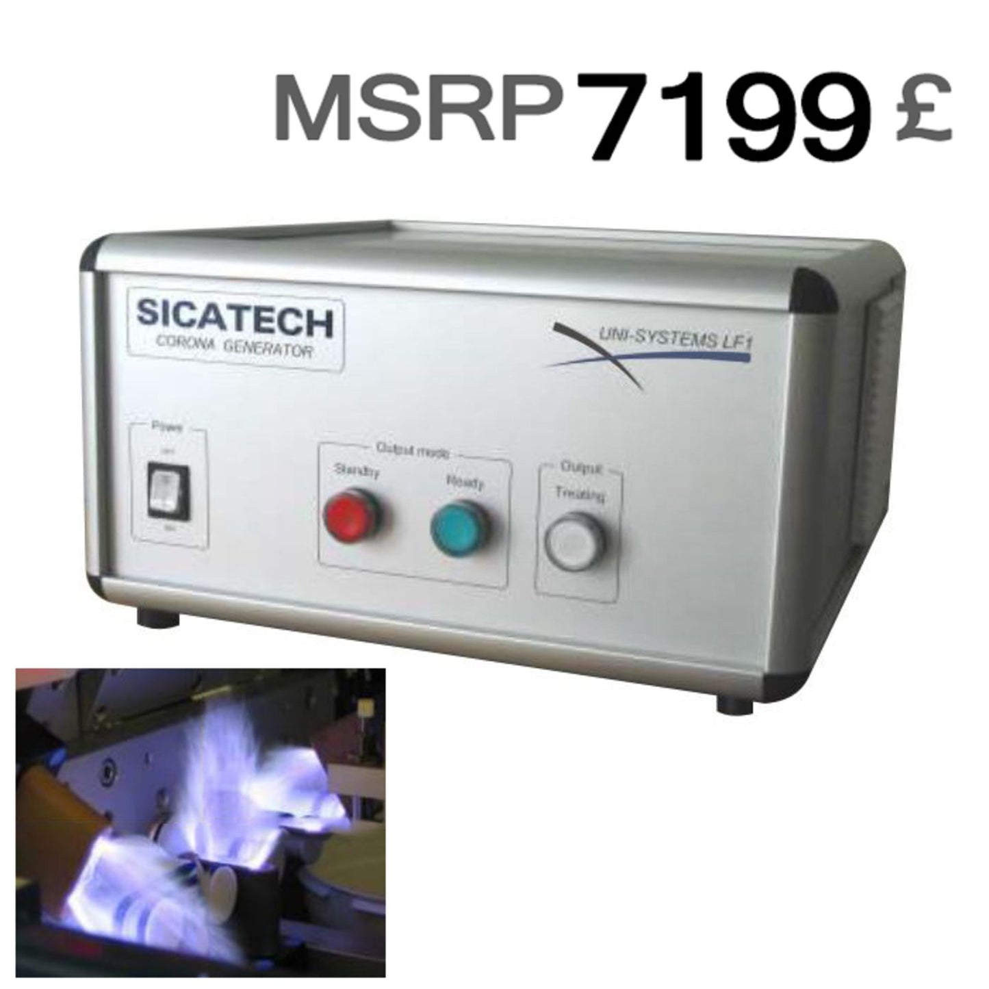 8PCS SICATECH CORONA GENERATOR SURFACE TREATMENT LF 2 1600W RRP £ 57,600.00