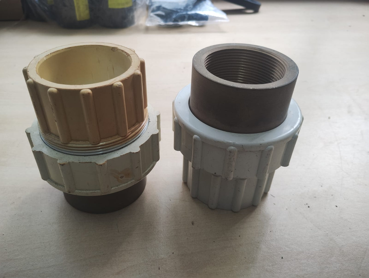 3INCH COMPOSITE UNION P FT WHITE - PAIR - NEW