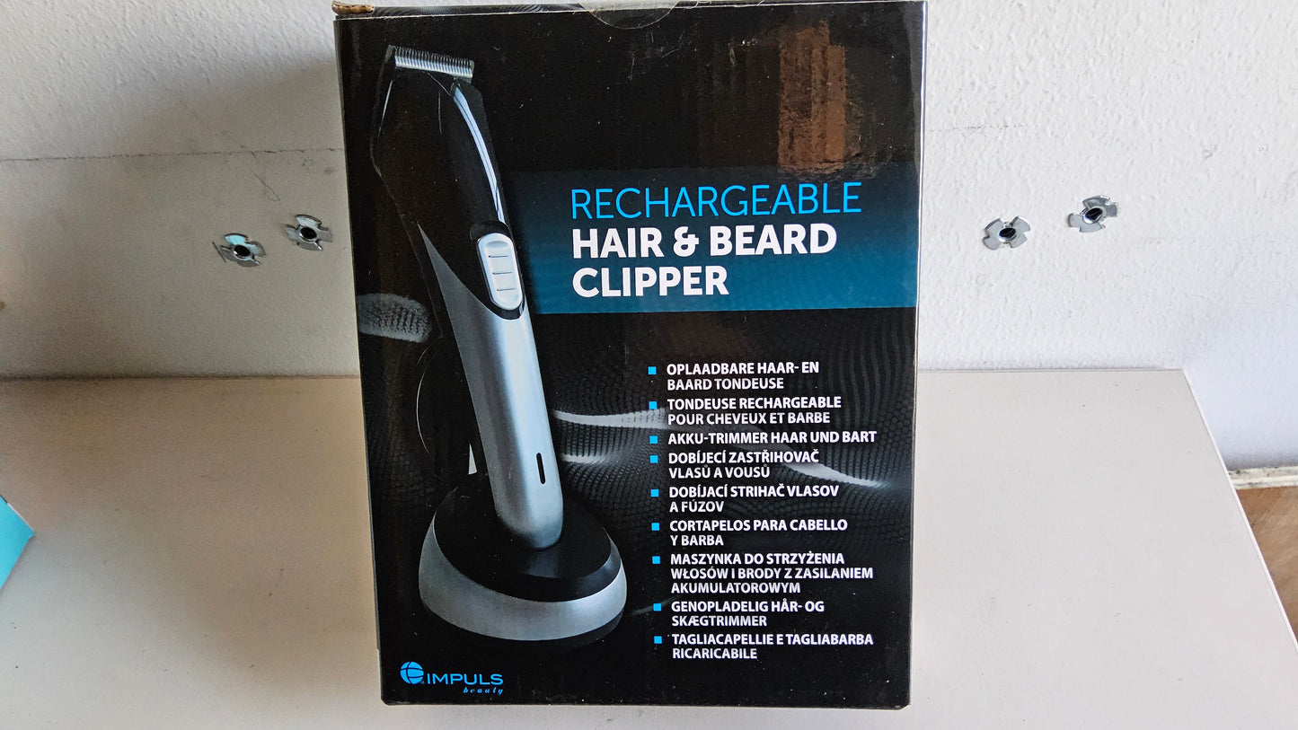 18 PC HAIR&BEARD CLIPPER RECHARGEABLE