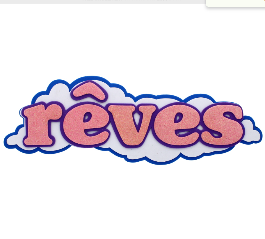 960 X 3D 12" 'REVES' FOAM SIGN
