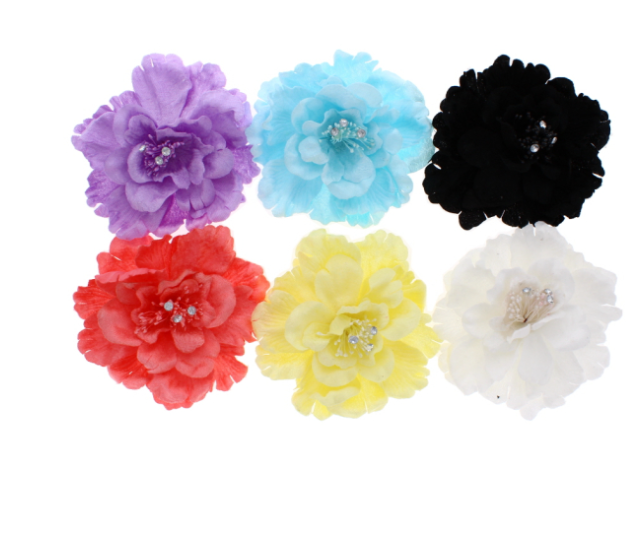 48 X FLOWER HAIR CLIP ASST