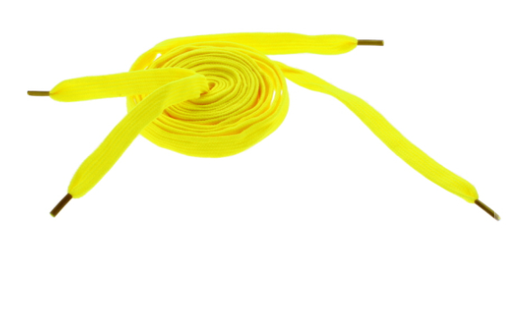 48 X NEON YELLOW THICK SHOE LACES (12/288)
