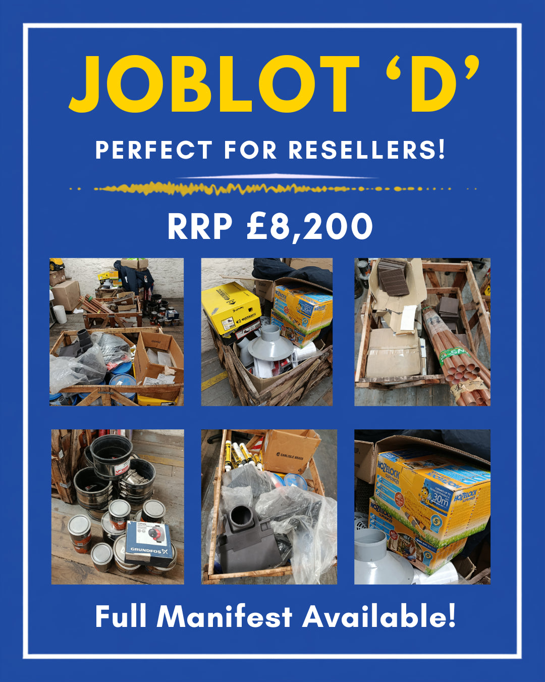 BULK JOBLOT ‘D’ PERFECT FOR RESELLERS RRP £8,200