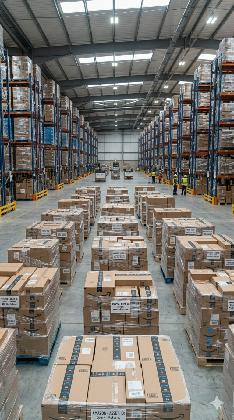 PALLET OF AMAZON MERCHANDISE MAINLY NEW STOCK MIXED WITH CUSTOMER RETURNS CHOSEN AT RANDOM