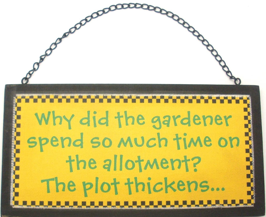 192 X HANGING WOODEN PLAQUE-GARDEN TXT