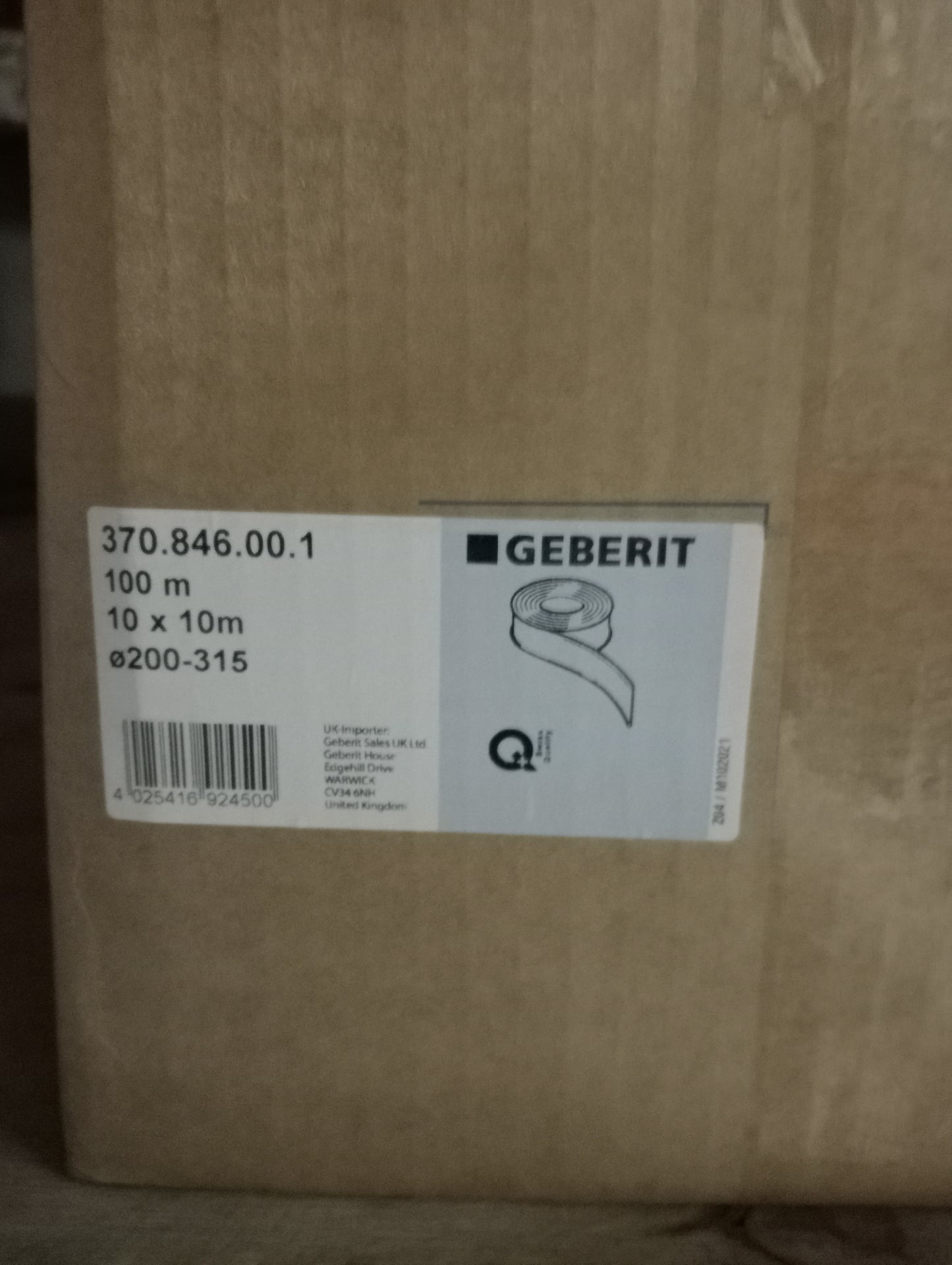 30 X GEBERIT PLASTIC INSERT STRIP FOR PIPE BRACKET